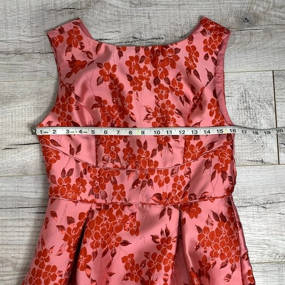 Adrianna Papell Pink Floral Midi Dress - Picture 10 of 11